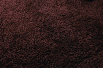 Sheepskin fabric — colour Indian Red, manufacturer swatch