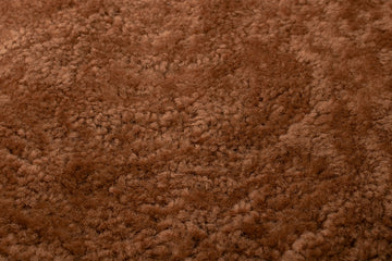 Sheepskin fabric — colour Saddle, manufacturer swatch