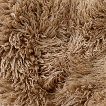 Sheepskin fabric — colour Honey 50mm, manufacturer swatch
