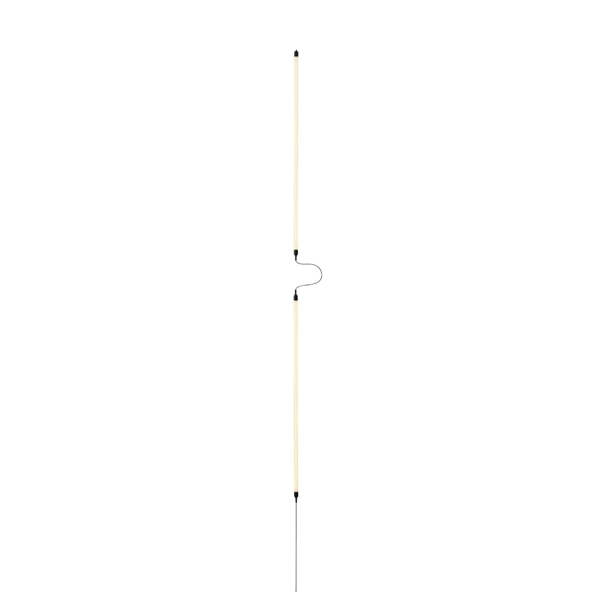 Muuto Fine Wall/Ceiling Lamp Configuration 5 in Black, illuminated manufacturer configuration studio image.
