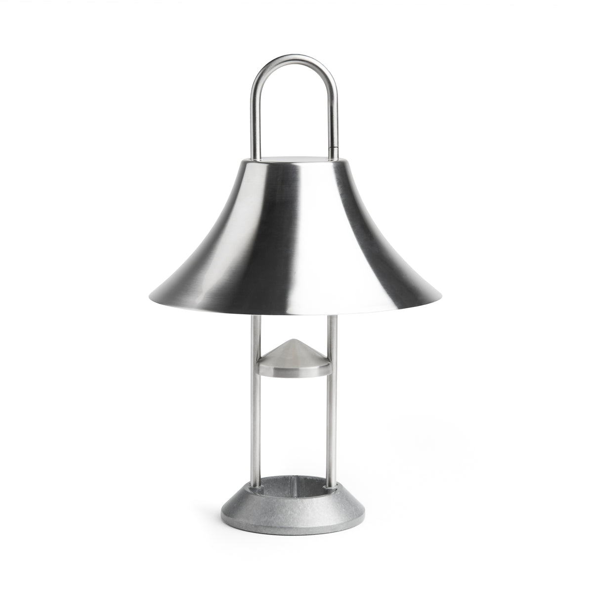 HAY Mousqueton Portable Lamp in brushed stainless steel