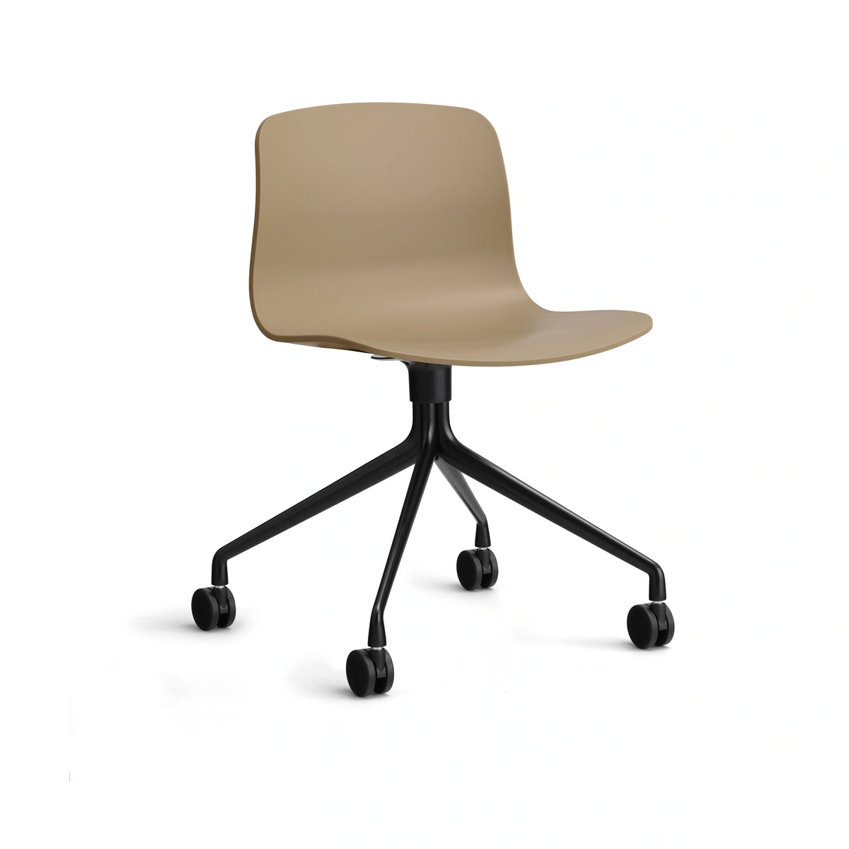 HAY About a Chair - AAC 14, Legs: Black Powder Coated Aluminium, Colour: Clay
