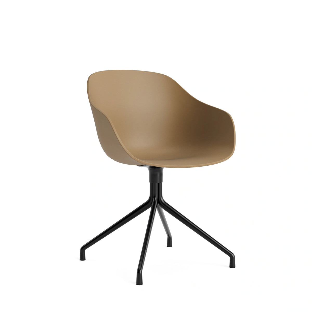 HAY About a Chair - AAC 220, Colour: Clay, Legs: Black Powder Coated Aluminium