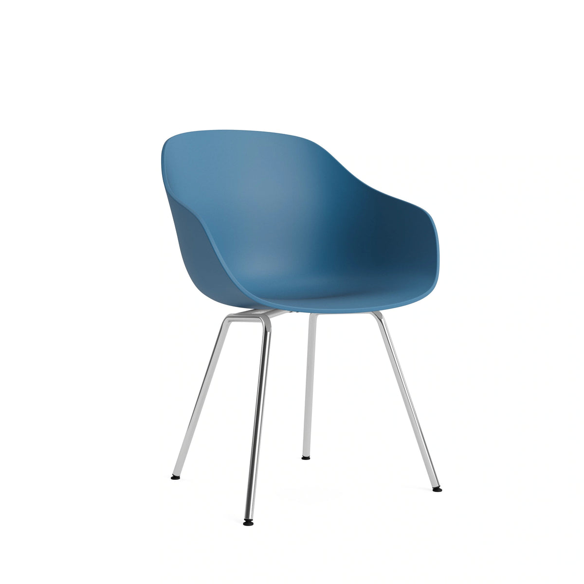 HAY About a Chair - AAC 226, Colour: Azure Blue, Legs: Chromed Steel