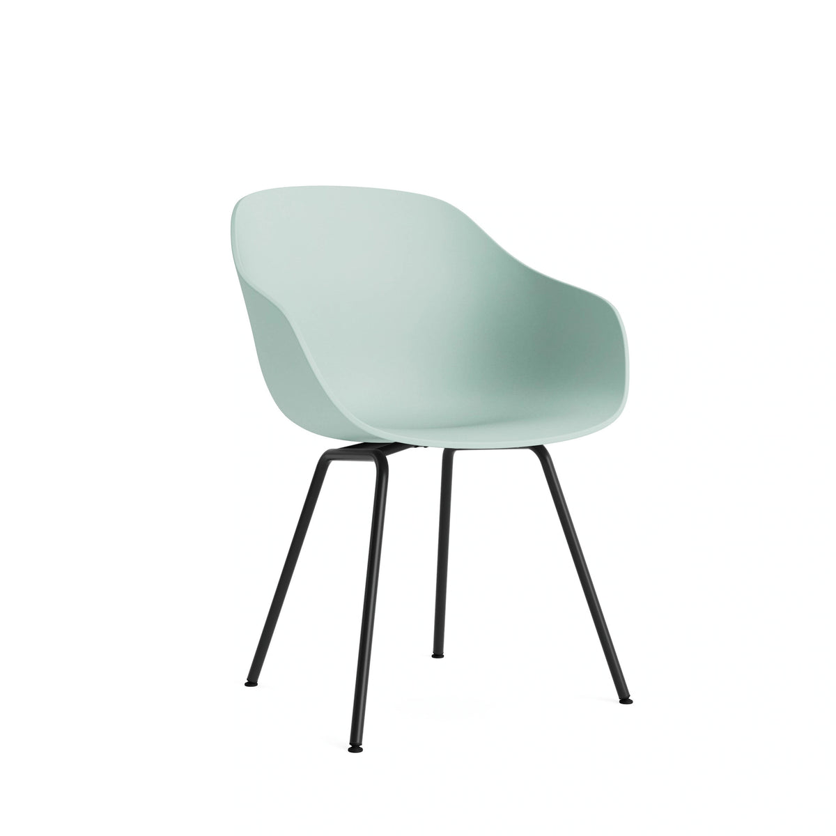 HAY About a Chair - AAC 226, Colour: Dusty Mint, Legs: Black Powder Coated Steel
