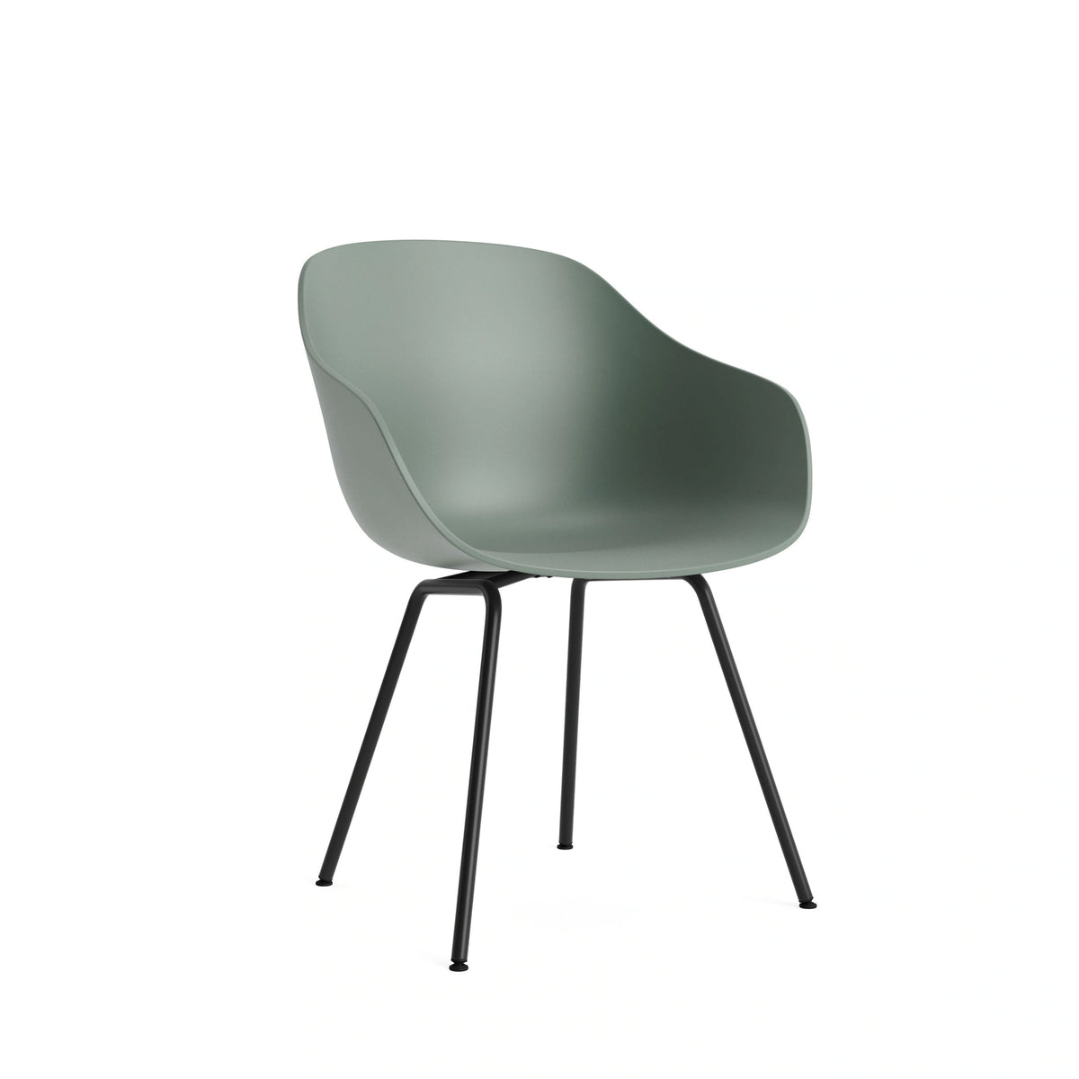 HAY About a Chair - AAC 226, Colour: Fall Green, Legs: Black Powder Coated Steel