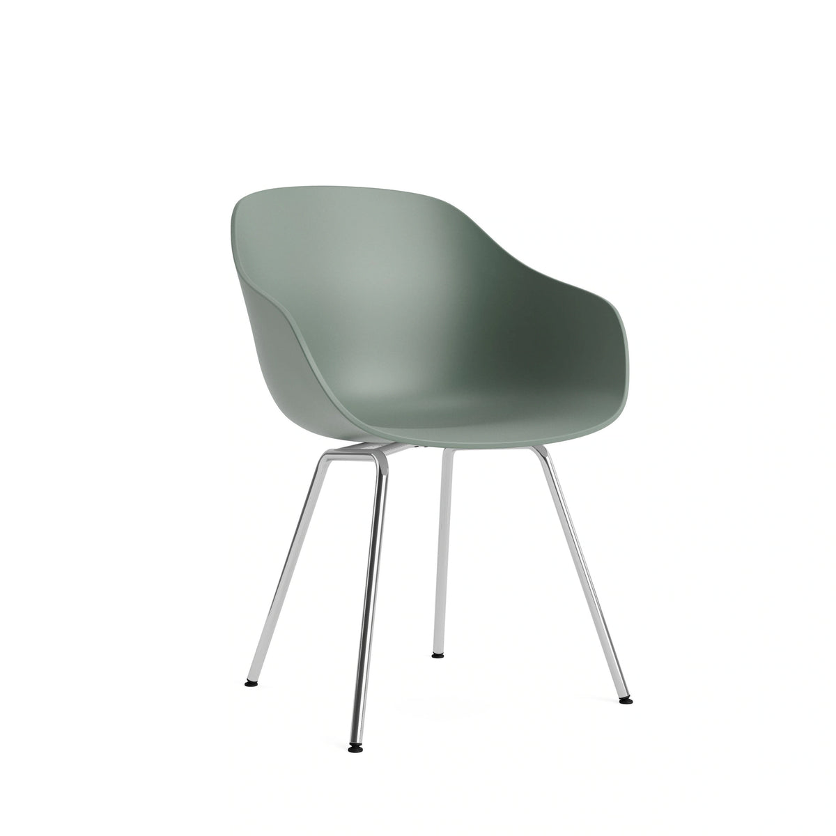 HAY About a Chair - AAC 226, Colour: Fall Green, Legs: Chromed Steel