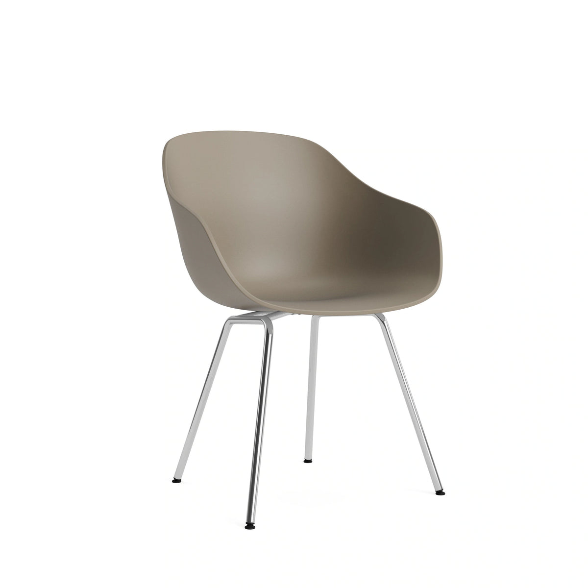 HAY About a Chair - AAC 226, Colour: Khaki, Legs: Chromed Steel