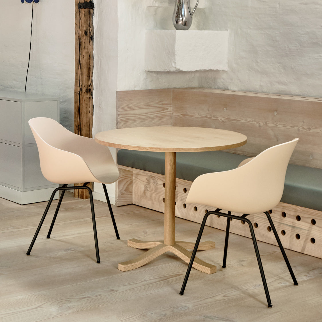 HAY manufacturer lifestyle photograph: 3 Days of Design 2023, AAC 226, Pastis Table