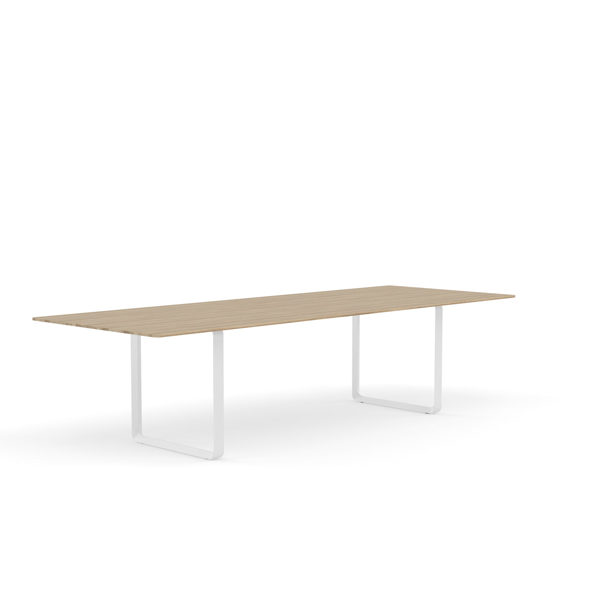 Muuto 70/70 Table in solid oak with white legs, 295 x 108cm