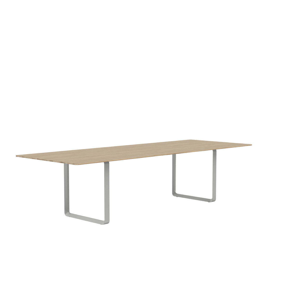 Muuto 70/70 Table in solid oak with grey legs, 295 x 108cm