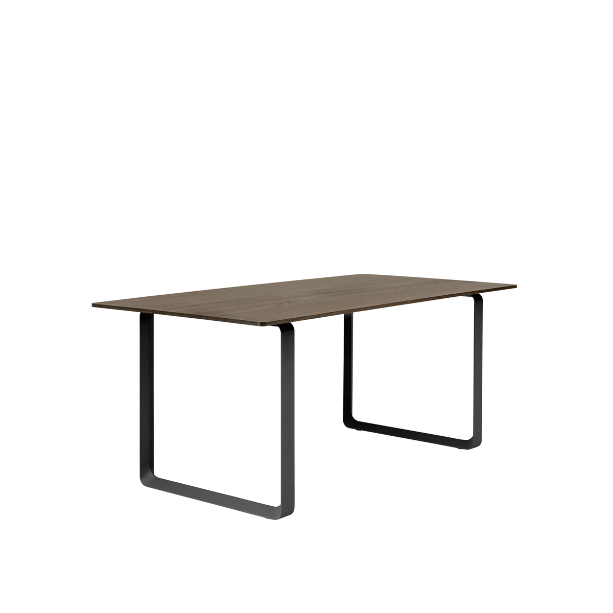 Muuto 70/70 Table in solid smoked oak with black legs, 170 x 85cm
