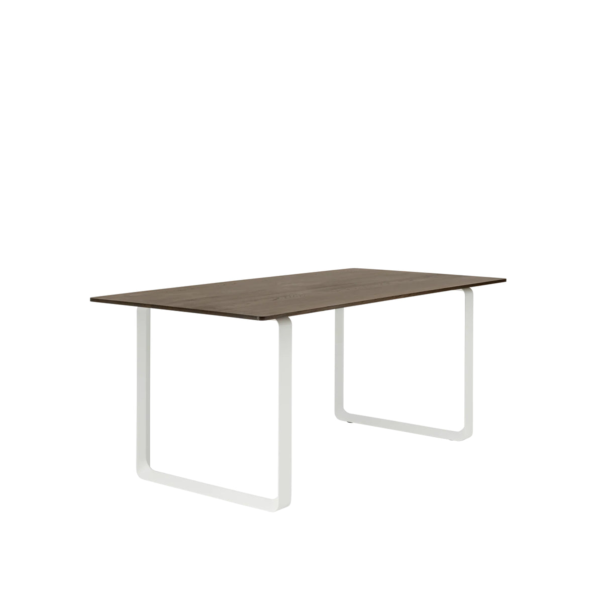 Muuto 70/70 Table in solid smoked oak with white legs, 170 x 85cm