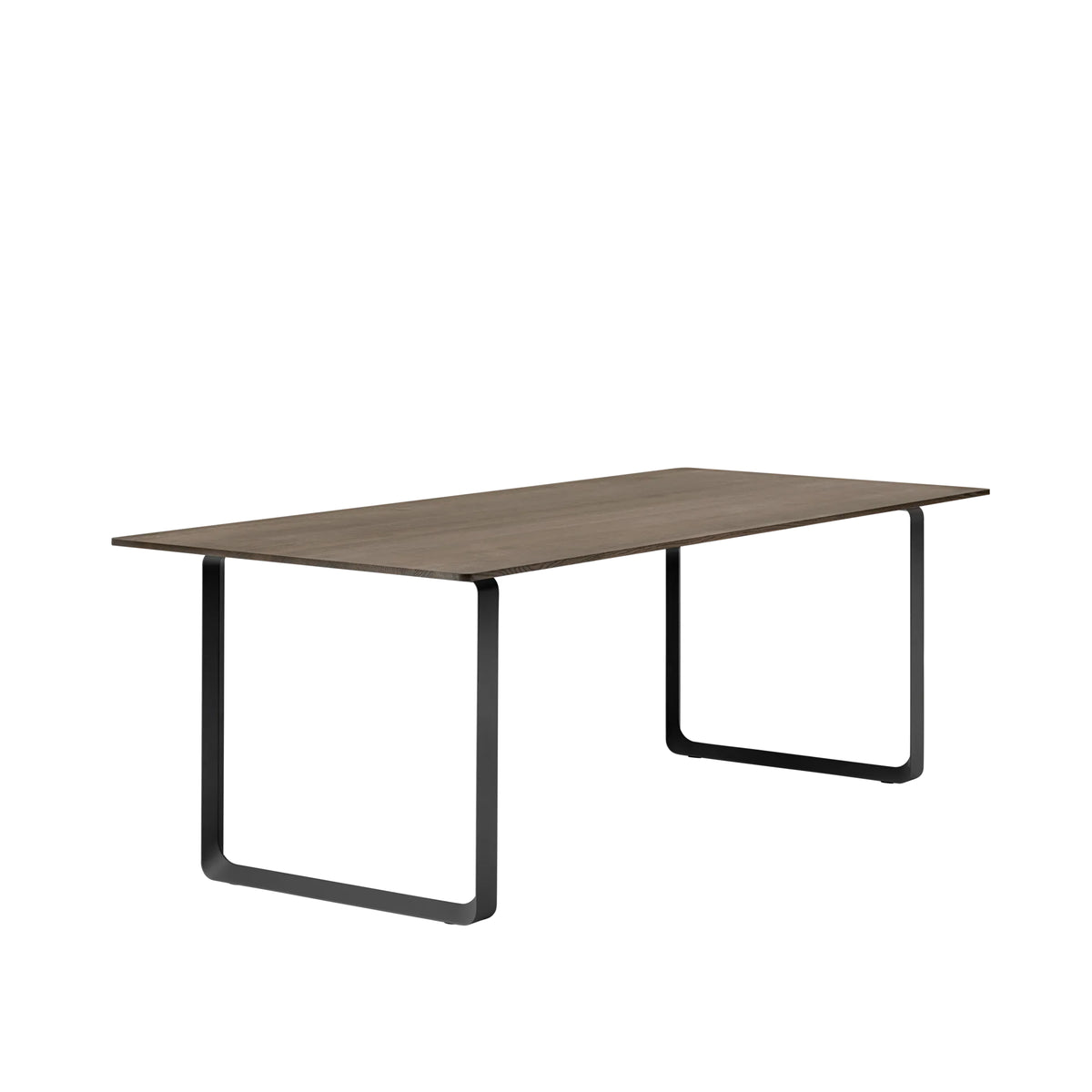 Muuto 70/70 Table in solid smoked oak with black legs, 225 x 90cm