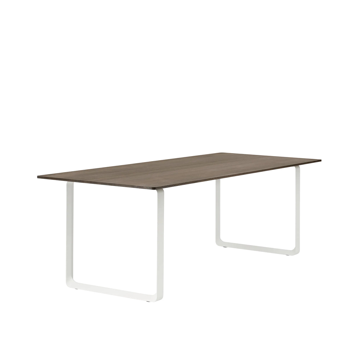 Muuto 70/70 Table in solid smoked oak with white legs, 225 x 90cm