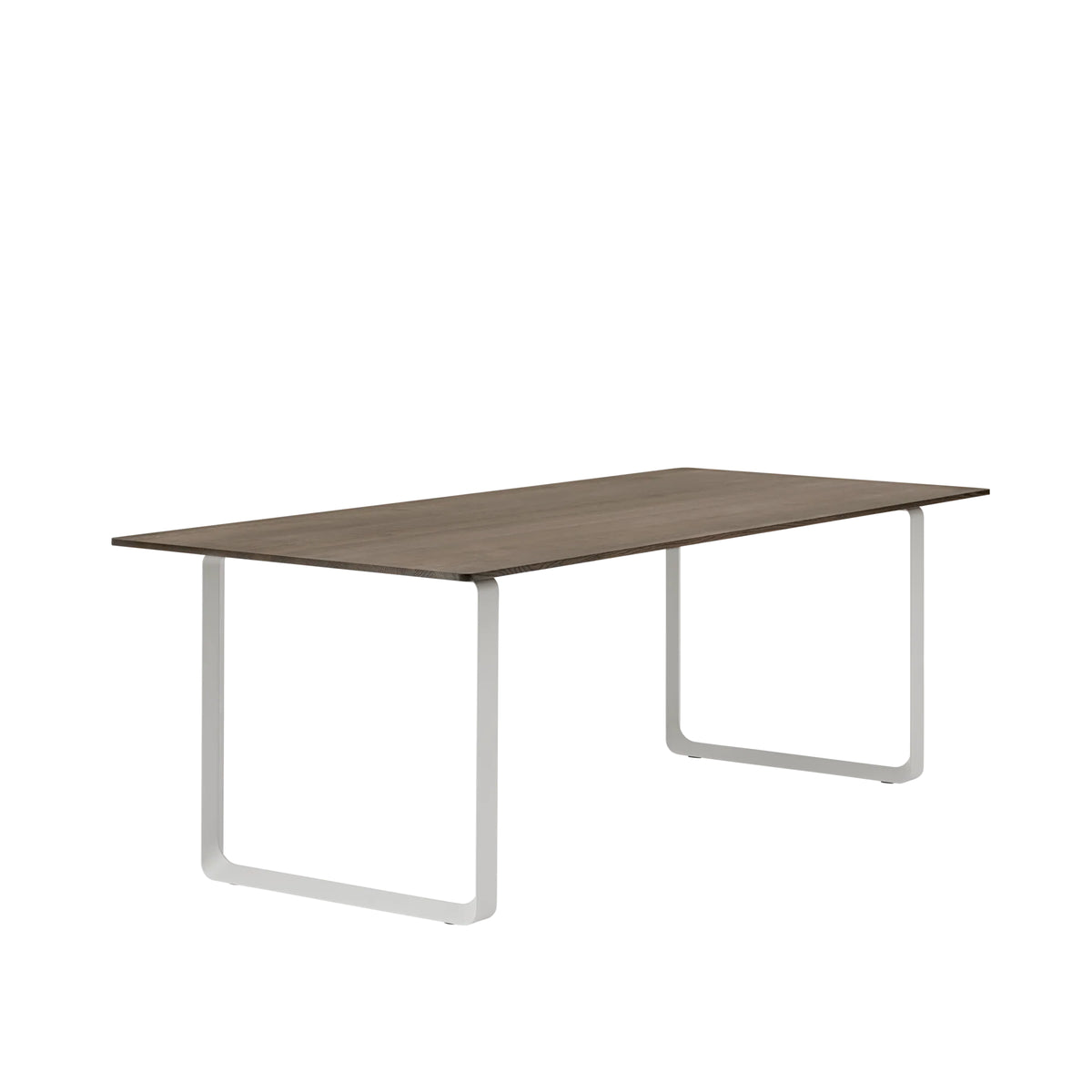 Muuto 70/70 Table in solid smoked oak with grey legs, 225 x 90cm