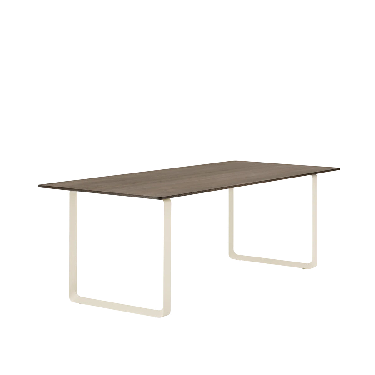 Muuto 70/70 Table in solid smoked oak with sand legs, 225 x 90cm