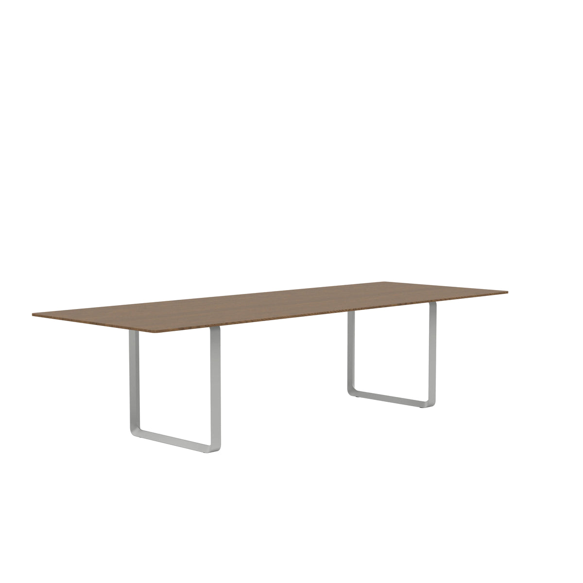 Muuto 70/70 Table in solid smoked oak with grey legs, 295 x 108cm