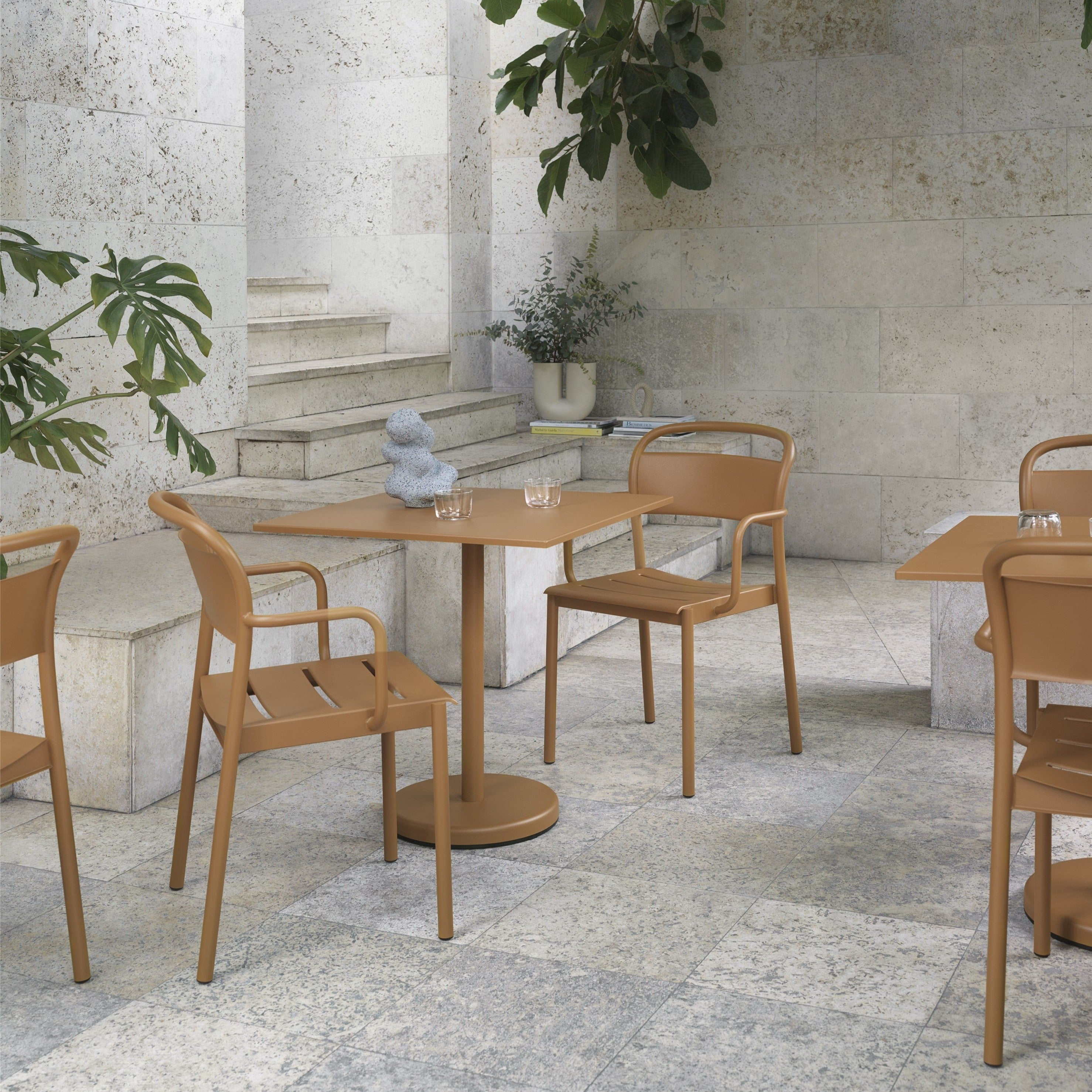 Muuto Linear Steel Outdoor Cafe Table - Square